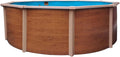 Pool Planet, Stahlwandpool rund Classic 360x120 cm, Stahl 0,45 mm Holzoptik, Overlap