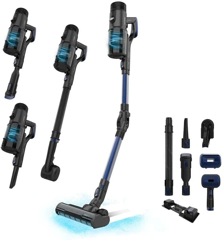Cecotec Staubsauger 6500 200AW, Jalisco-Bürste mit, Kabelloser Stielstaubsauger Conga Rockstar Century ErgoWet Animal. 4-in-1, 630W