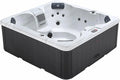 CANADIAN SPA, CO. Cornwall Plug & Play 13 Outdoor Hot Tub 5 Personen, Maße 198x198x73 cm, Heizung und 18 Jets, viereckig, mit Abdeckung