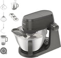 Kenwood Küchenmaschine 7Stufen KHC30.050GY, Leistung 1000W, 44% leiser*, Fassungsvermögen 4,3l Schüssel, Gewicht 1,7kg Teig, Multi Tasker, Zubehörfach