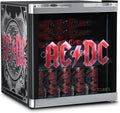 Kühlschrank CUBES AC/DC Mini, 39 dB, für Bar, Leise & energieeffizient, Kult-Design für Rockfans, DC Mini 48 L, Büro & Gaming