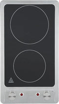 Respekta Kochfeld 9120EN, Maße 5 x 29,7 x 51,5 cm, Einbaukochfeld mit 2 Platten, Fassungsvermögen 6 Leistungsstufen, Restwärmeanzeige, KM/H x B x T