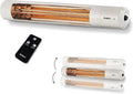 Oxeo White 49286 Enders Wandheizstrahler, Fassungsvermögen 3 Leistungseinstellungen bis 2.000 W, Elektrostrahler, Heizpilz, Halogenstrahler