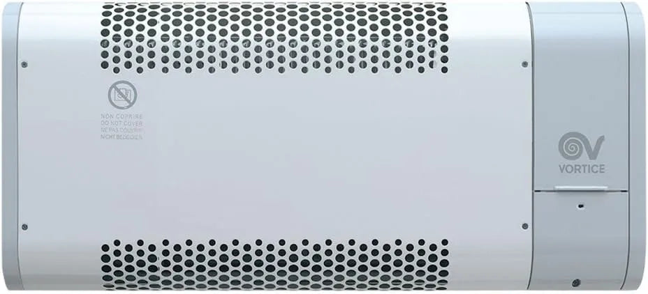 Mit Timer 1000 70661 Vortice Wand-Heizlüfter, V0, 500, Leistung W, Farbe Grau, 1000 W, Microrapid T