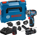 Bosch Modell, Professional 12V System Akku Bohrschrauber GSR FC 12V-35 12V-40, inklusive. 4 x Aufsatz, L-BOXX, FlexiClick System