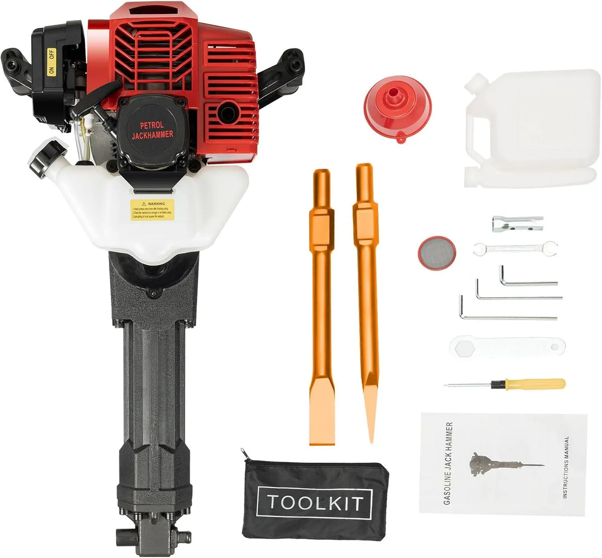 Modell 2-Takt 52CC Benzin Abbruchhammer 55J, Abbruch Hammer Betonhammer, Beton & Stein