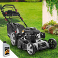 Rasenmäher 7PS 30-80mm BRAST Benzin, 4 Takt OHV Motor, Leistung 5,2kW, 55cm Schnittbreite, Fassungsvermögen 60L Fangkorb, mit Antrieb, TÜV