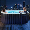 Pool, Leistung 2400W In, Fassungsvermögen 550 Liter, Auslaufsichere, Bubble Spa & Wellness Massage, Hot Tub Aufblasbar für 2 Personen Mit LED