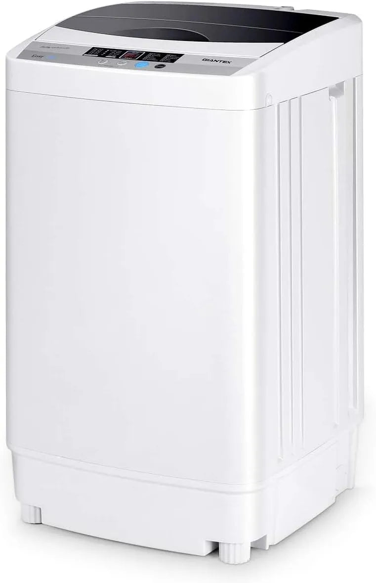 Goplus Waschmaschine, Vollautomat 4,5 KG, Maße 50 x 50 x 85 cm, 10 Betriebsprogramme, Waschvollautomat mit Schleuder, LED Dispaly