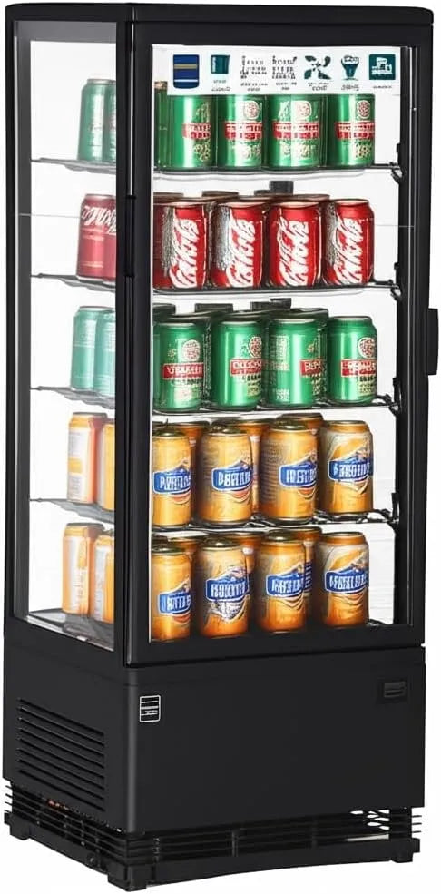 Modell Panorama Kühlvitrine GGC2098 METRO Professional, Fassungsvermögen 98 L, LED-Beleuchtung, Panorama Kühlvitrine, 42.8 x 38.6 x 111 cm