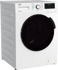 Beko Waschtrockner WDW75141Steam1, Gewicht 7 kg Waschen, Gewicht 4 kg Trocknen, Wasserkondensation, schwarze XL-Tür, Bluetooth, Dampffunktion