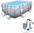 Pool, div. Modelle, 70-122 cm hoch Stahlrahmenpool Gartenpool Aufstellpool Schwimmbecken 300x200 300x300 400x200 Ø 366cm Ø 457cm, Größen