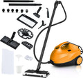 Goplus Dampfreiniger, Leistung: 2000 W, Aufheizzeit: 5 Min., variabler Dampf, orange, Dampfdruck: max. 4,0 bar, Wassertank: 1,5 L, bis zu 108 ℃