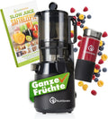 Entsafter Nutrilovers, Slow Juicer NUTRI-PRESS MAX Ganze Früchte entsaften mit XXL 135 mm Öffnung, BPA-frei inklusive. Saft-Flasche