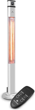 Guru Plus Standheizstrahler blumfeldt Heat, 60° Oszillation, Carbon-Heizelement, Edelstahl, Stand Heizstrahler mit 2000 W Leistung, 3 Heizstufen