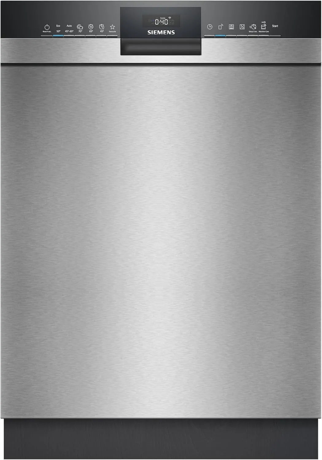 Siemens Geschirrspüler SN43HS03TE iQ300, Programm-Assistent, ckkorb, smartStart, varioSpeed, Unterbau 60 cm, Gebürsteter Stahl, aquaStop