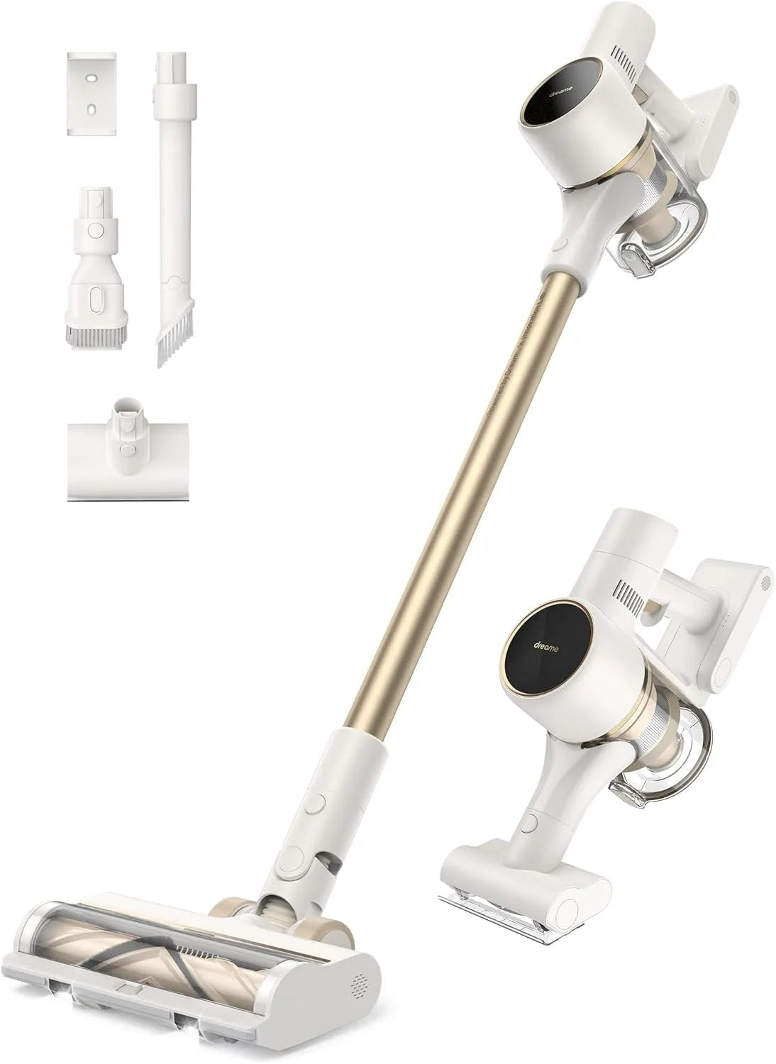 Dreame Staubsauger 120AW, 20.000 PA, Starke Saugkraft Kabellos, ideal für Hausreinigung, Teppiche, R10 Akku, 60 Min Laufzeit, Tierhaare
