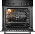 Bomann Kochfeld EHBC 7938, Herd Backofen mit Glaskeramik, 60cm Breite, 9 Funktionen, Fassungsvermögen 57L, Herd -Kombination, Energieklasse A, Herdset