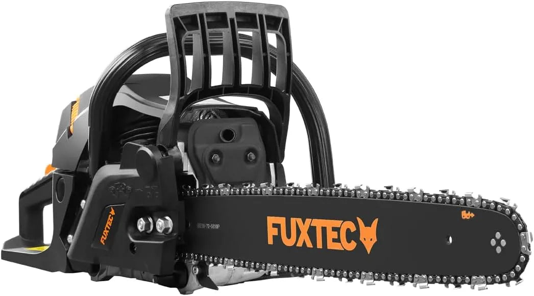 Fuxtec Motorsäge FX-KS255 54ccm, Benzin Kettensäge, Leistung 2,3kw Hubraum & EASY-Start, Schwertlänge 52cm inklusive. Schwertschutz & Tragetasche