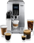 De'Longhi Kaffeevollautomat ECAM 350.75 350.75.S 2-Tassen-Funktion, Cappuccino und Espresso und auf Knopfdruck, Großer 1,8 Liter Wassertank, Silber