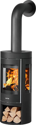 Kaminofen 4825, Justus 10 Mino Trios 2.0 Stahl in Schwarz