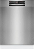 Bosch Geschirrspüler SMU6ZCS16E, 60 cm breit, Max Flex Körbe, Home Connect, Rackmatik, Serie 6, unterbaufähige Spülmaschine mit ckschublade, Edelstahl