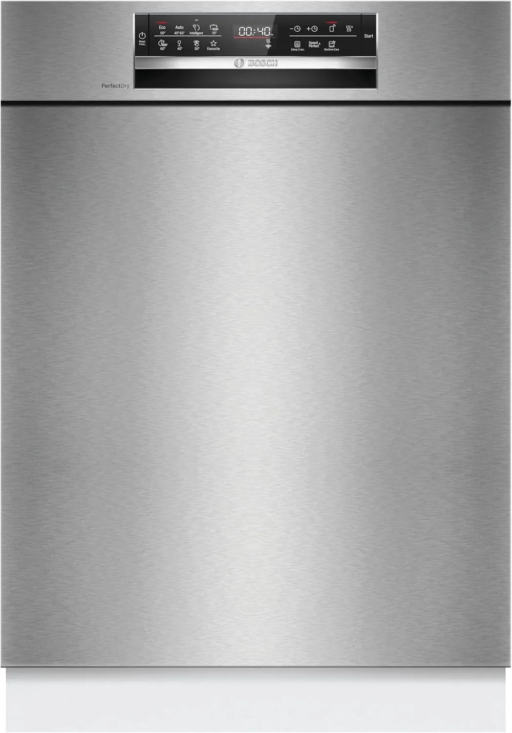 Bosch Geschirrspüler SMU6ZCS16E, 60 cm breit, Max Flex Körbe, Home Connect, Rackmatik, Serie 6, unterbaufähige Spülmaschine mit ckschublade, Edelstahl