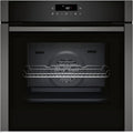 Neff Backofen B6ACJ7AG3, N 50, Einbau, Maße 60 x 60 cm, Made in Germany, Versenkbare Tür, Pyrolyse & Easy Clean Hydrolyse Selbstreinigung