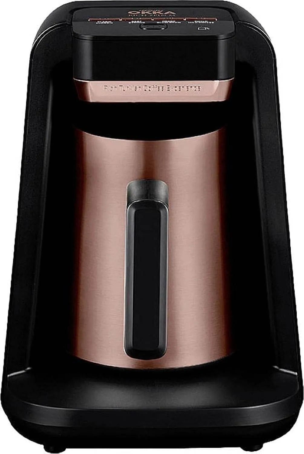 Modell RICH SPIN M TURKISCHE KAFEEMASCHINE OK0012-R ARZUM OKKA, Milk Turkish Coffee Function, Over flow prevention system, Copper, in Schwarz