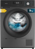 Cecotec Wäschetrockner 9330, Gewicht 9Kg Bolero Dresscode Dry Steel. Entspricht A++, 15 Betriebsprogramme und Funktionen: automatisches Trocknen