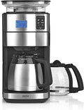 Kaffeemaschine 24h-Timer, Leistung 1000 W, BEEM FRESH-AROMA-PERFECT II Filterkaffeemaschine mit Mahlwerk, Duo, BASIC SELECTION, Edelstahl