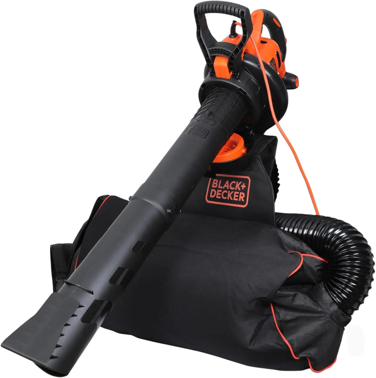 Black+Decker Laubsauger BEBLV300-QS, 3.000 Watt, mit Häcksler, für Terrasse, Einfahrten, 3-in-1 Elektro & Laubbläser, Wege