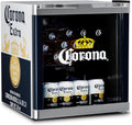 Kühlschrank, Gelb, °CUBES CORONA Mini Getränkekühlschrank 48L, Bar, Leise & energieeffizient, Küche, Homeoffice, Getränkekühler, Blau