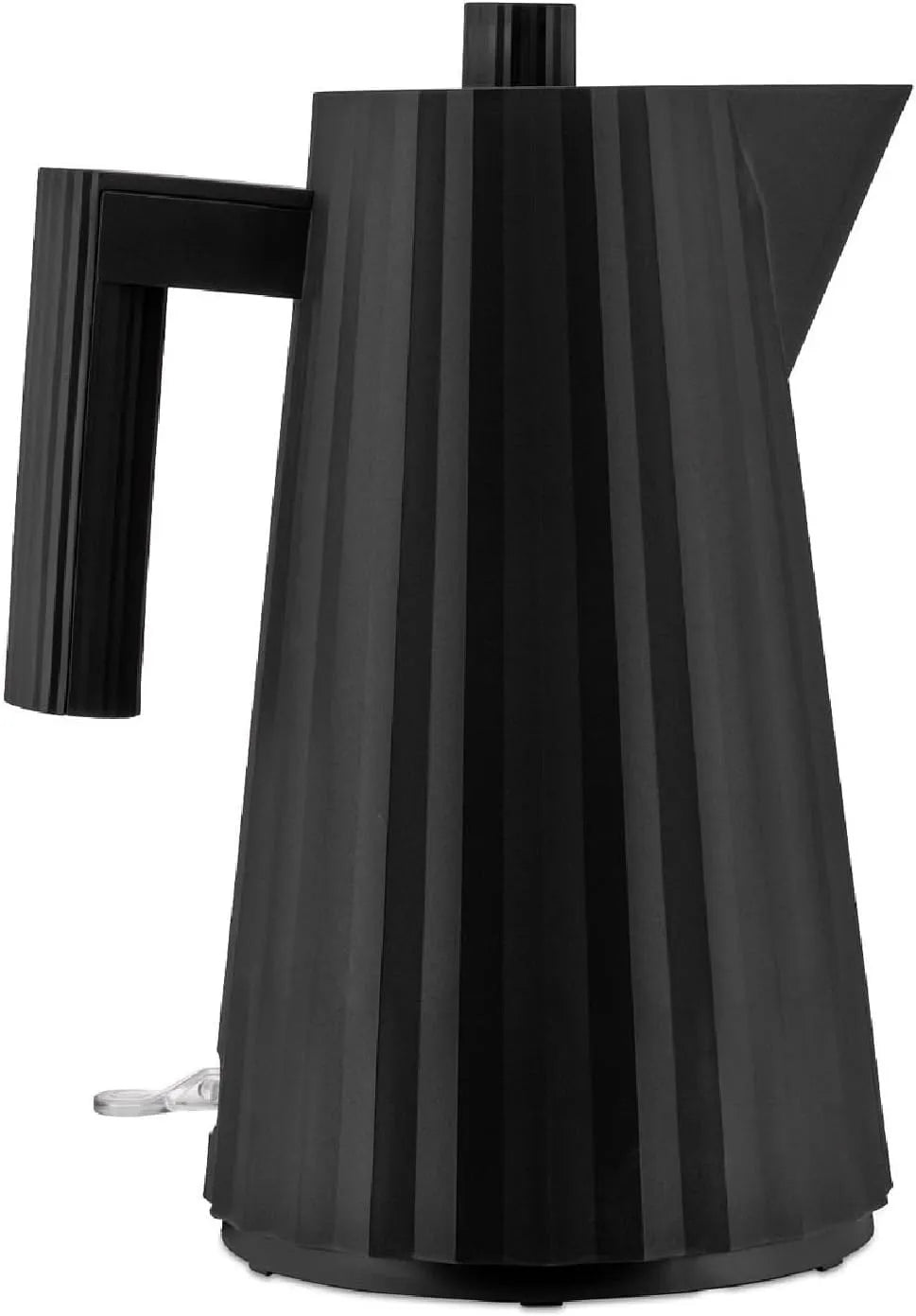 Wasserkocher MDL06 Alessi Plissé B, Fassungsvermögen 1.7l, Leistung 2400W, Thermoplastisches Harz, Europäischer Stecker, in Schwarz