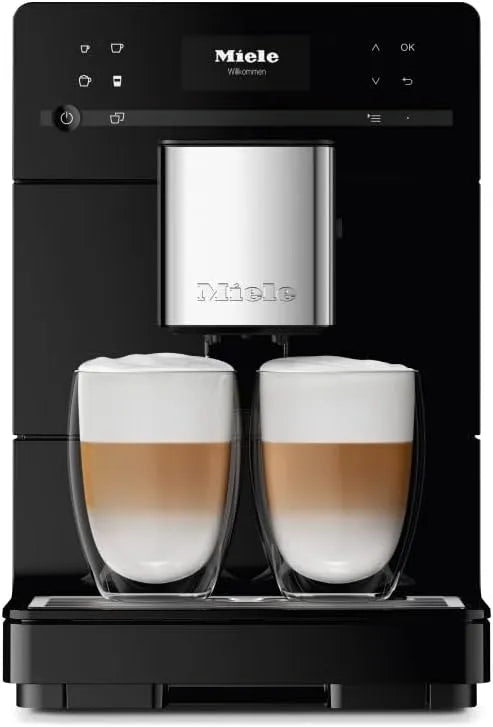 Miele Kaffeevollautomat CM 5310 11525280, Silence Stand, OneTouch for Two, Reinigungsprogramme, Kannenfunktion, cremiger Milchschaum, Obsidianschwarz