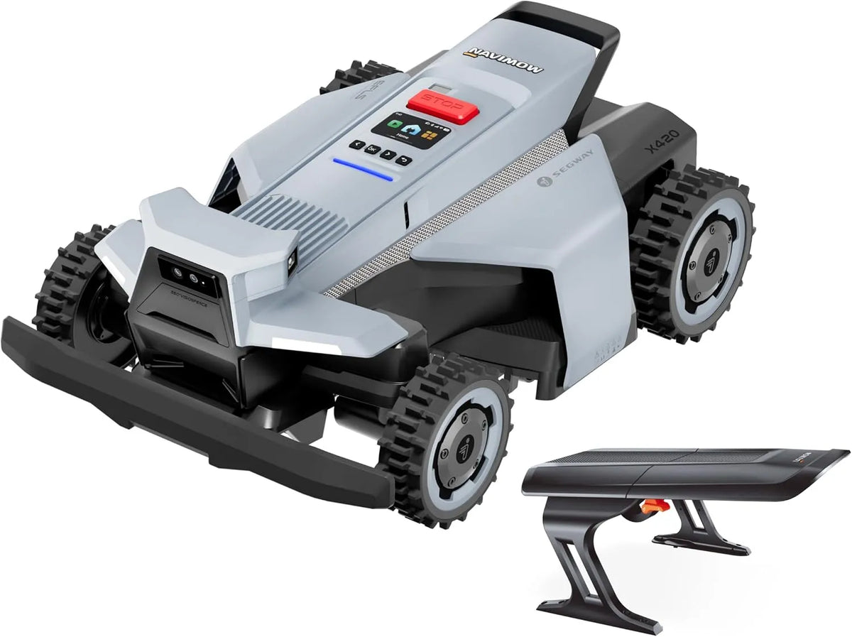 Modell Mähroboter mit Garage X X420 NRTK+360 Segway Navimow, für 2000 ㎡, Keine RTK-Basisstation, 25-95 mm Schnitthöhe, ° Vision+VIO