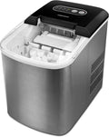 Modell MD17739 MEDION Eiswürfelmaschine, Fassungsvermögen 2,2 Liter Wassertank, Eiswürfelbereiter, Edelstahl, Leistung 2 wählbare Eiswürfelgrößen