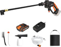 Worx Hochdruckreiniger WG620E.2, Akku Hydroshot 20V, 6m Schlauch, Mobiler inklusive. Multi-Sprühdüse, Waschbürste, Schaumdüse, Flaschenadapter