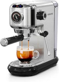 Espressomaschine MK-601 20-Bar-Espressomaschine 2-in-1-Maschine, 1450 W Schnellbrühleistung, kompatibel mit gemahlenem Kaffee und 44mm ESE Pads, Heiß
