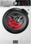 AEG Waschtrockner 9000 1600 L9WEF80690, Gewicht 6 kg Trocknen, Serie AbsoluteCare, EEK C, Weniger Bügeln, Gewicht 9 kg Waschen, mit Wärmepumpe, min