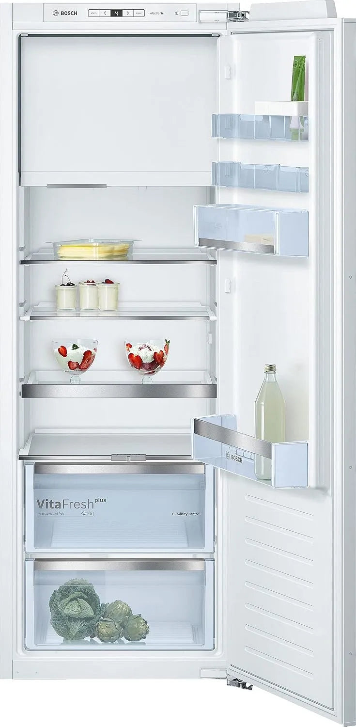 Bosch Kühlschrank KIL72AFE0, VitaFresh plus 2x längere Frische, Fassungsvermögen 248 L, Made in Germany, Serie 6 Einbau, 158 x 56 cm Nische