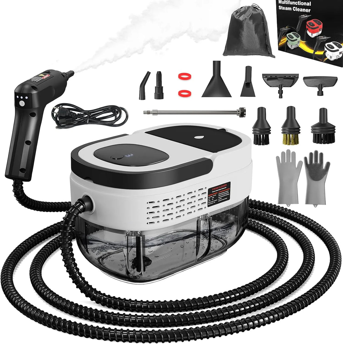 Dampfreiniger TC-SC-08 Farbe Weißer, Fassungsvermögen 1600ml