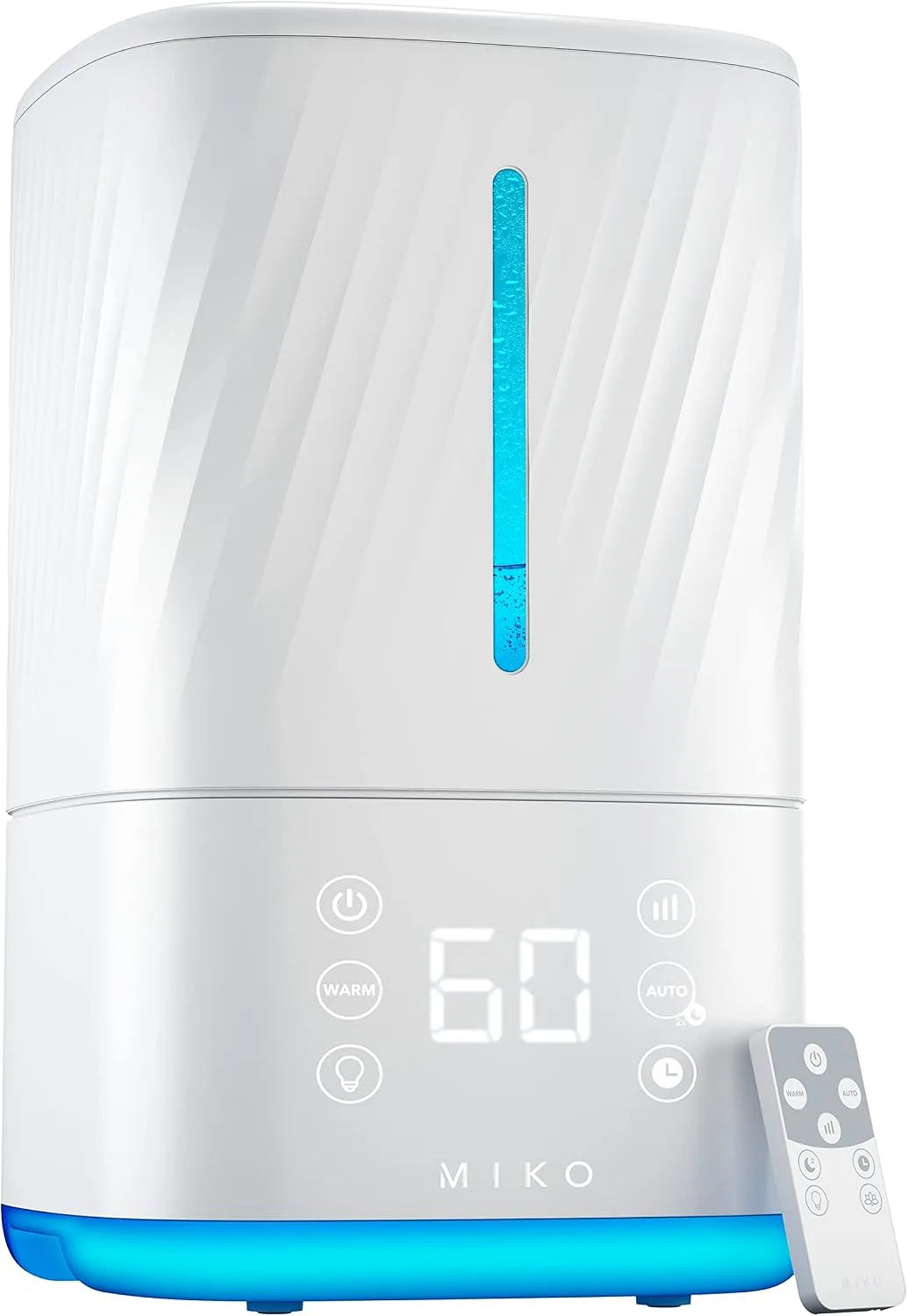 Mit kühlem und warmem Nebel MIKO Luftbefeuchter, automatischer Modus, Wasserfilter, Schlafmodus, kein Leck, integrierter Timer