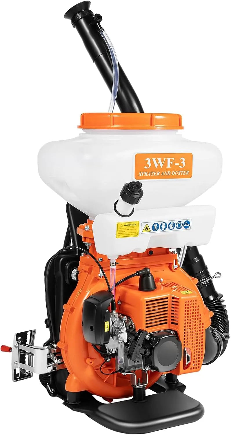Benzin Rucksack Sprühgerät, 41.5CC Motorspritze 14L, Leistung 2.13kW Pestizid Sprühgerät mit 12m Reichweite, Für Landwirtschaft, Gartenbau