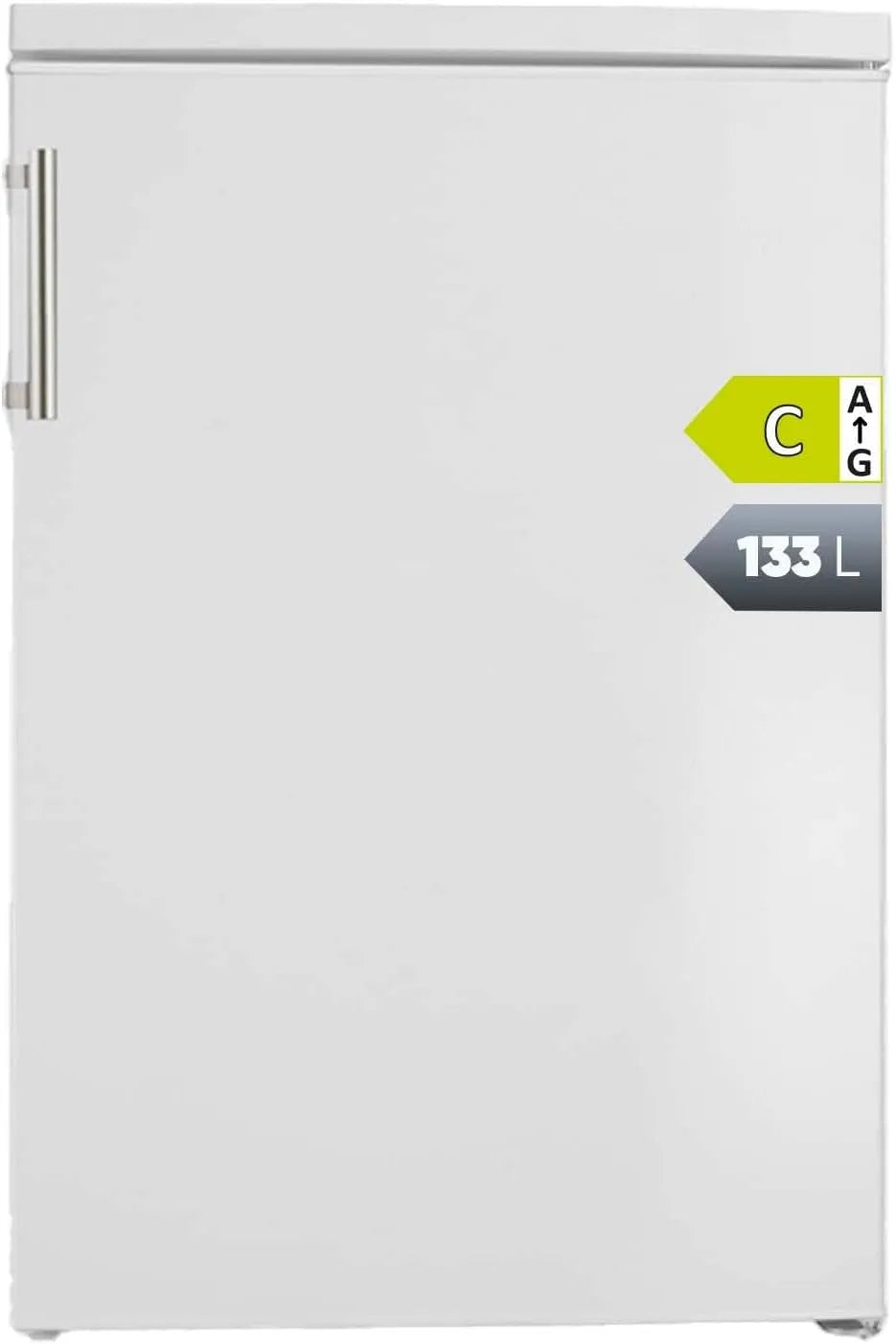 Severin Kühlschrank VKS 8843, Tischvollraumkühlschrank mit 133 L Nutzinhalt, nur 37 dB, Vollraumkühlschrank in freistehender Ausführung, weiß, EEK C