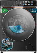 Cecotec Waschmaschine 12980 1400U/min, Gewicht 12 kg Frontbeladung Bolero DressCode Direct Drive Steel A. 1400U, Modell 1400U, FullColor Display