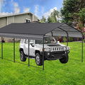 Carport, aus Metall, Robustes -Vordach mit Stahlrahmen und Dach, extra große Carports halten starkem Wind oder starkem Regen Stand