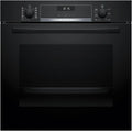 Bosch Backofen HBG537BB4, Serie 6, Air Fry Funktion, 3D Heißluft für gleichmäßige Hitze auf 3 Ebenen, in Schwarz, Einbau 60 x 60 cm