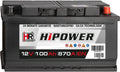 Modell 870A 870A 870A/EN HR HiPower, Blei-Säure 100Ah 12V 870A, EN Autobatterie mit bewährter Calcium-Calcium-Technologie