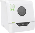 Geschirrspüler, Fassungsvermögen 6L Tischgeschirrspüler Mini 800W, 4 Waschprogrammen, Leistung 800W, kleine Spülmaschine mit LED-Anzeige